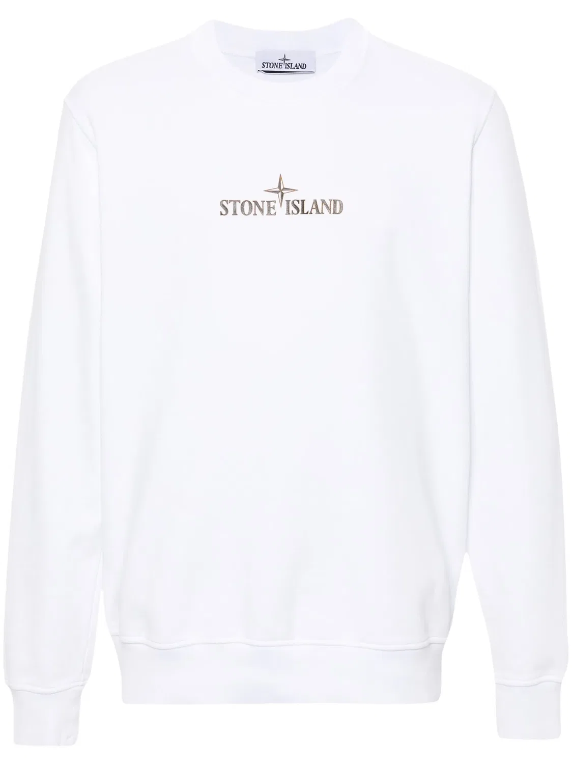 Толстовка с логотипом Stone Island, белый