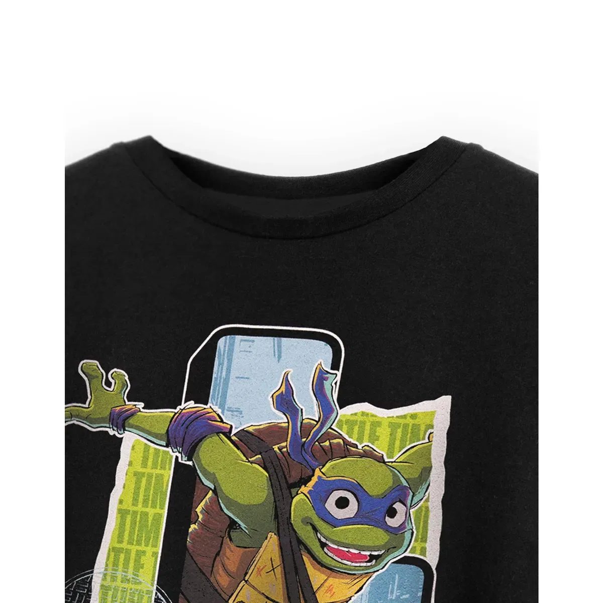 Детская футболка с коротким рукавом Leo Teenage Mutant Ninja Turtles, Black — фото 4