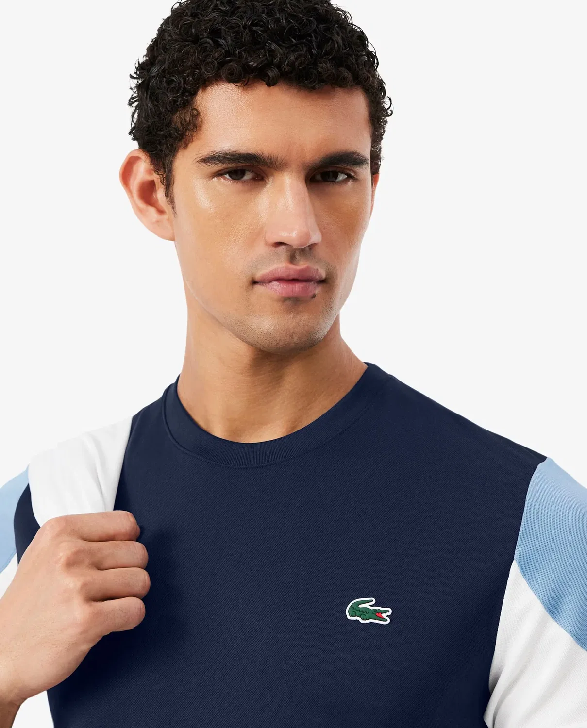 Мужская футболка Lacoste Azul с принтом — фото 3