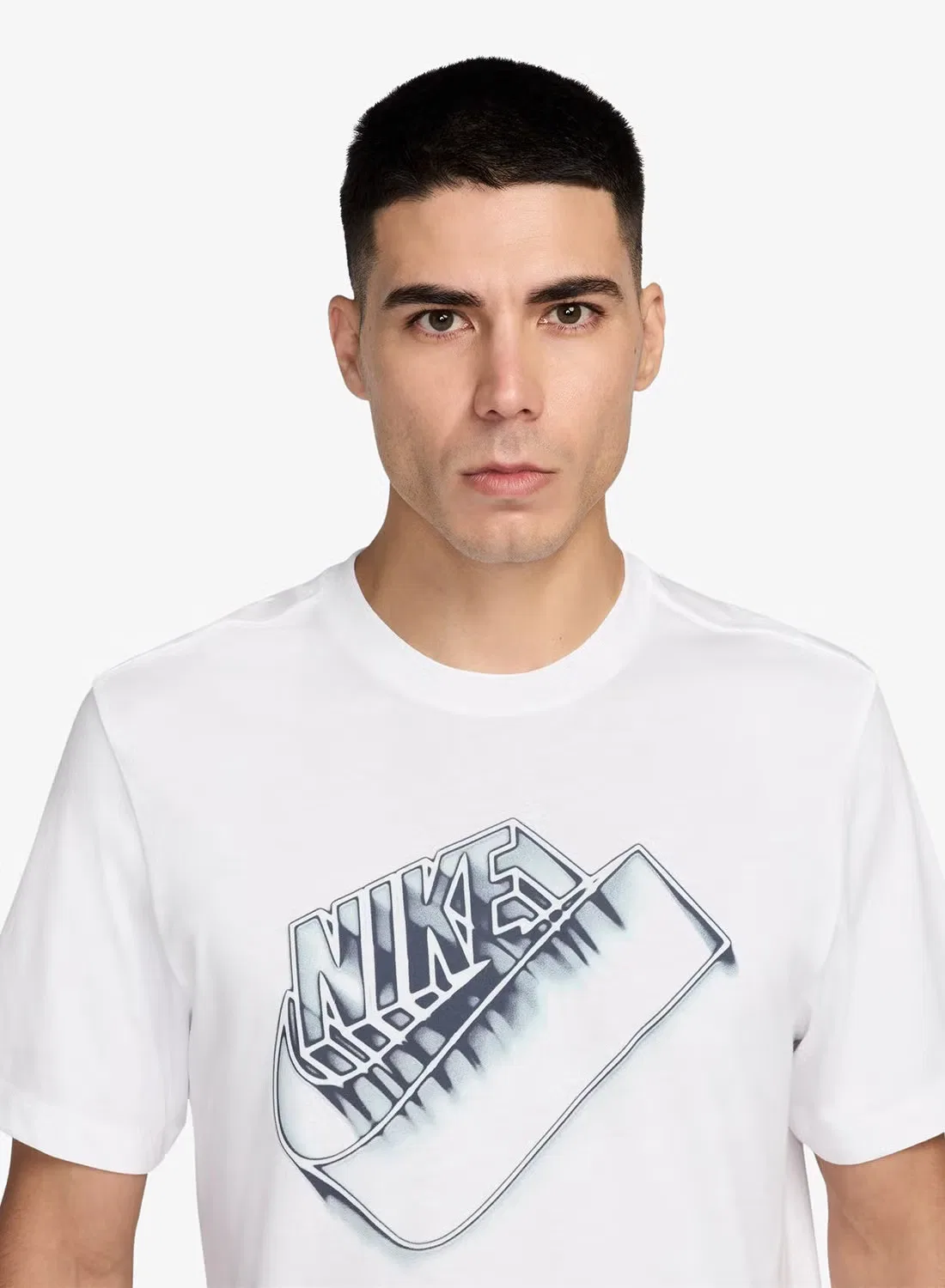 Футболка с принтом Nike NSW Standard Blur Futura, белый