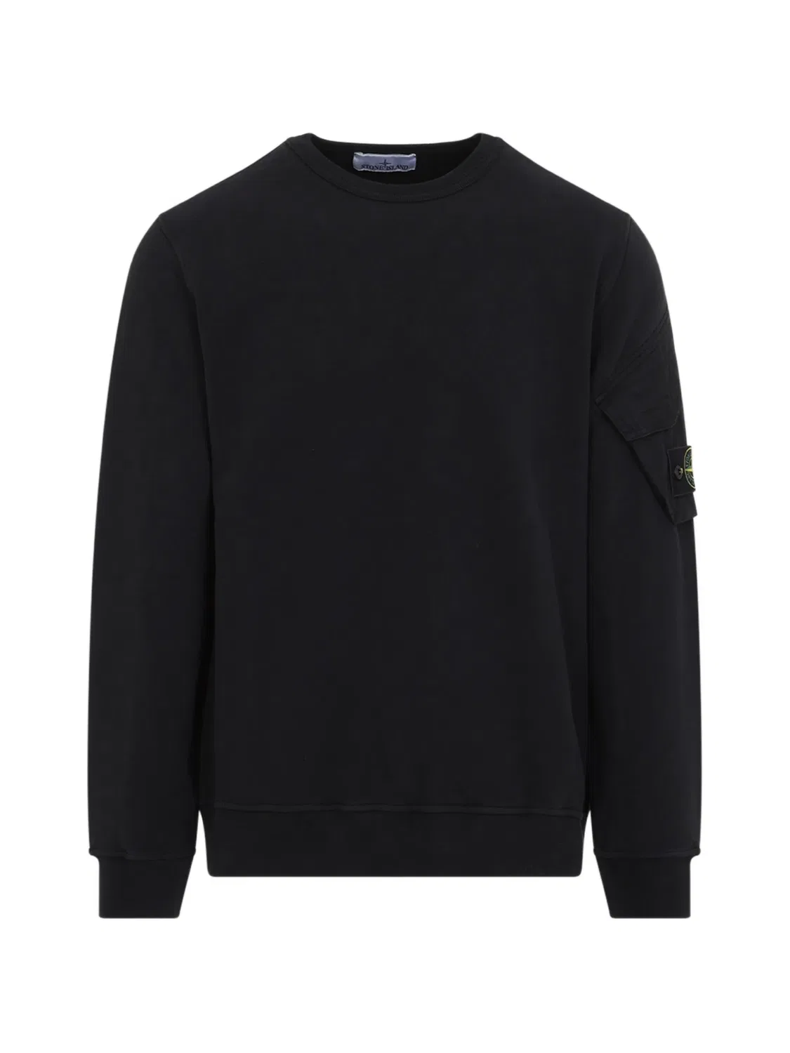 Stone Island Свитшот с нашивкой логотипа, черный