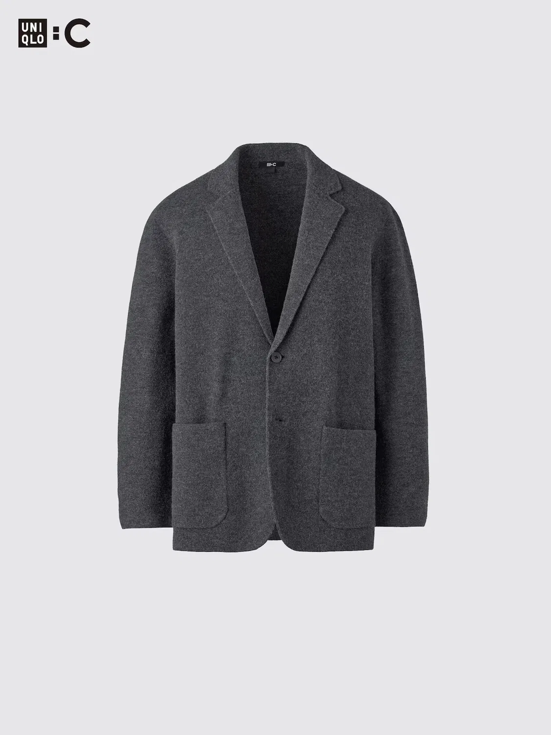 Куртка вязаная Uniqlo, темно-серый