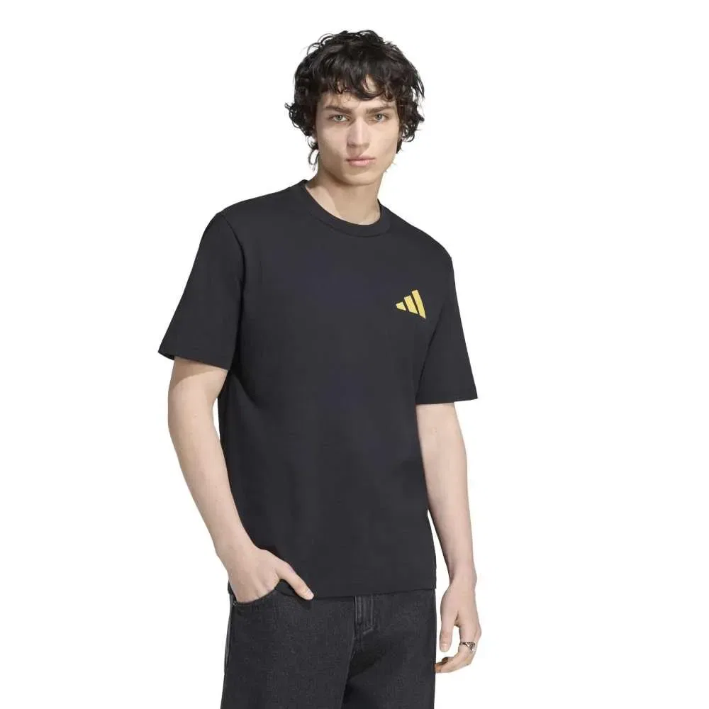 Мужская футболка с принтом Juventus Turin Seasonal Graphic Adidas, Black