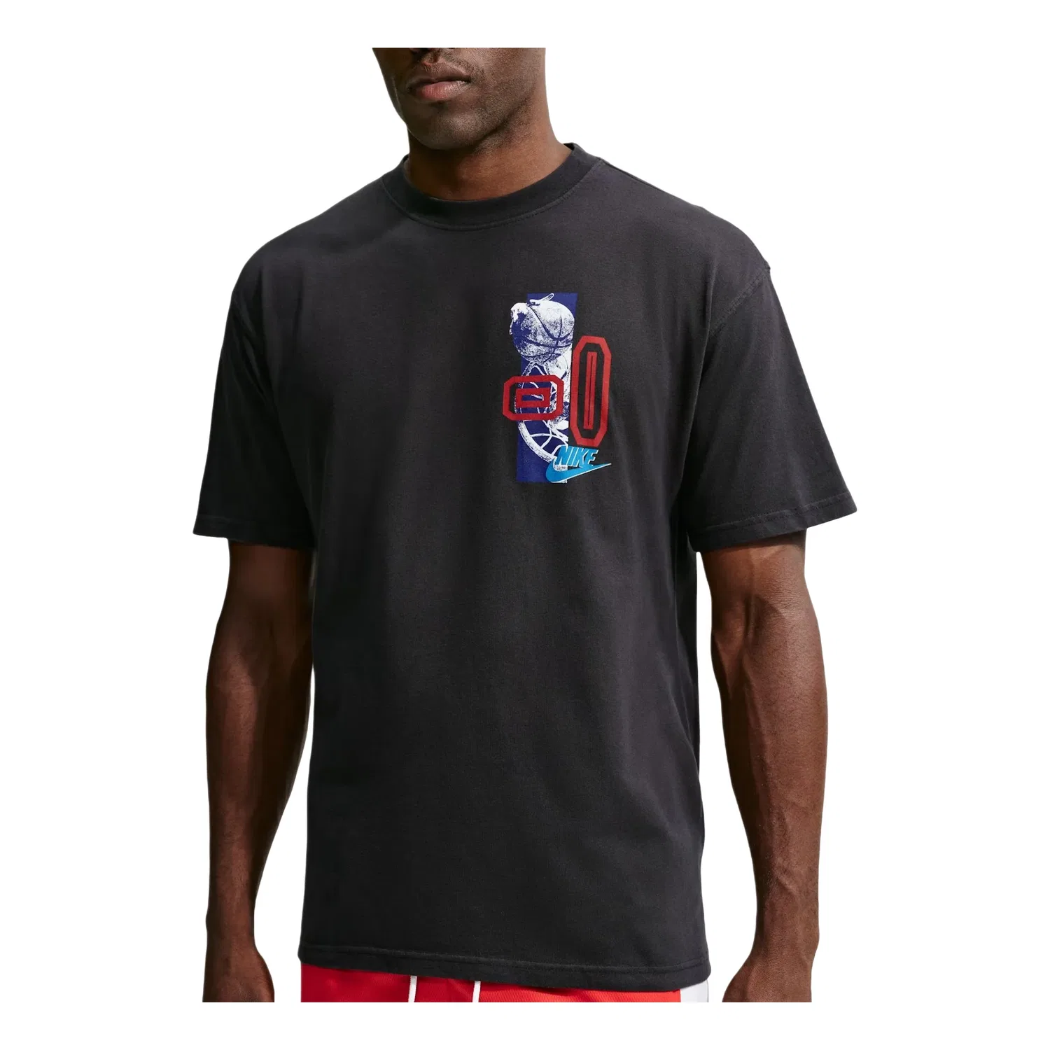 Мужская футболка T-Shirt 'Black' Nike, черный