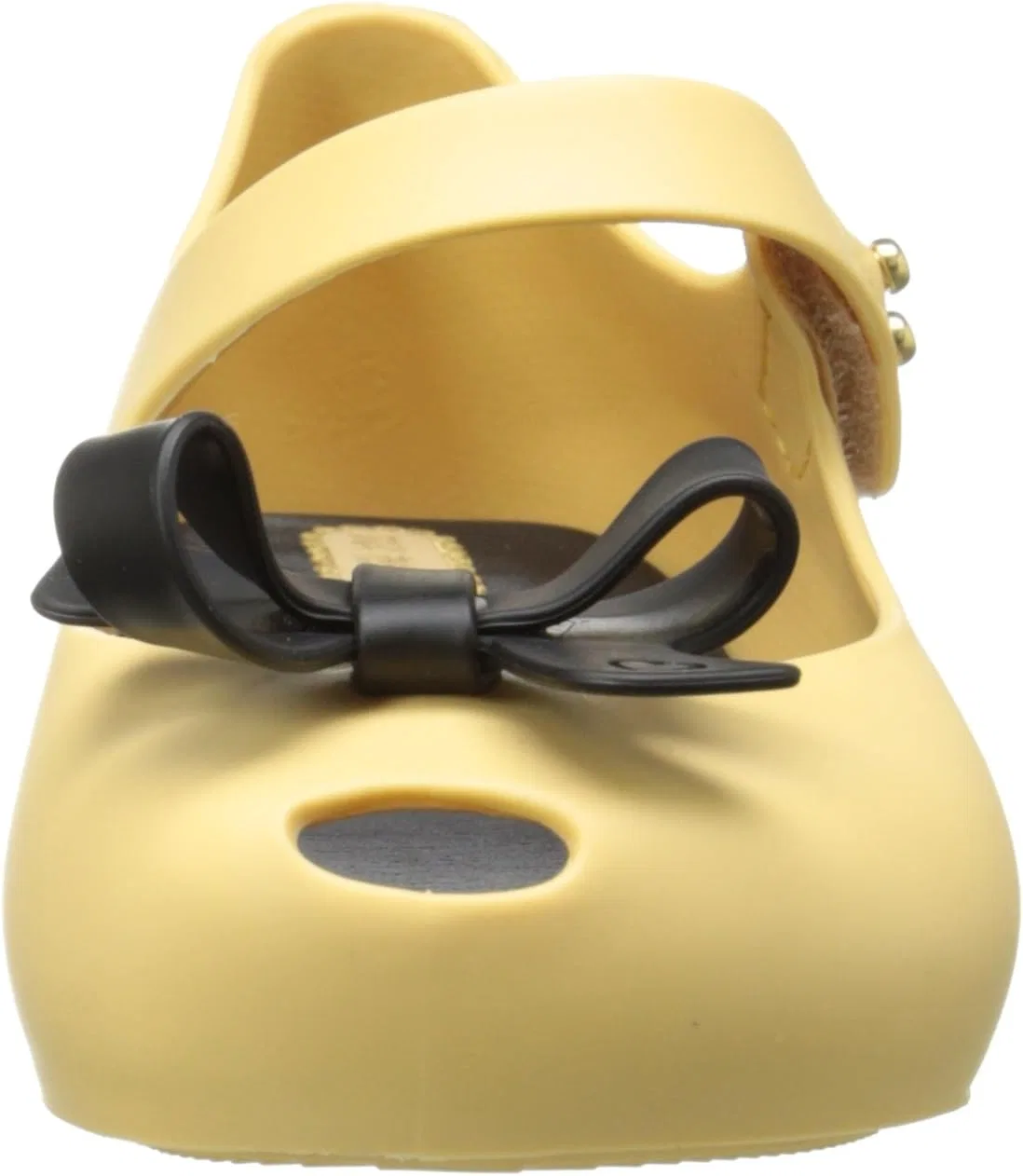 Детские туфли-балетки с бантом Mini Melissa Ultragirl Bow Flat, Yellow — фото 2