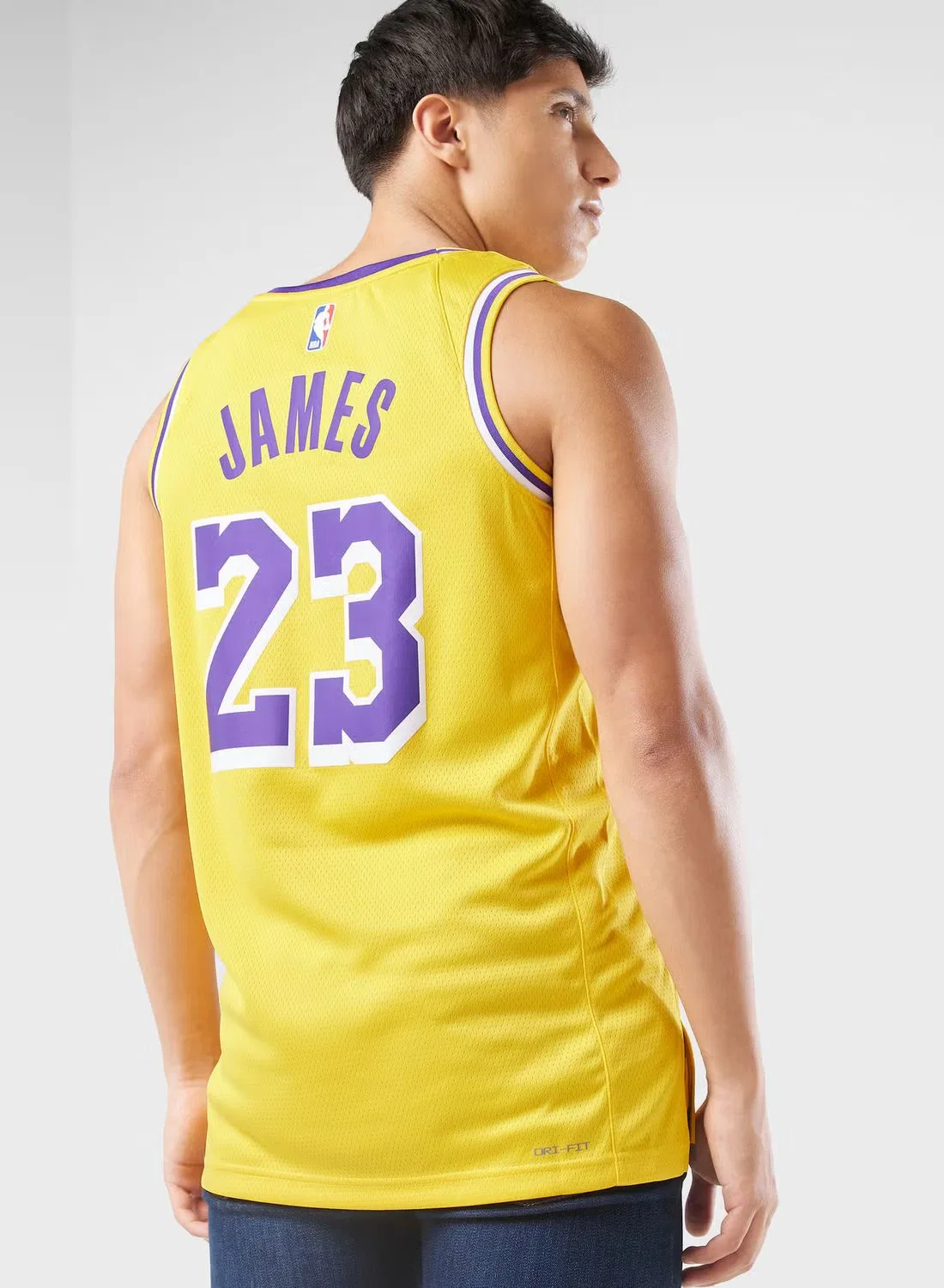 Майка без рукавов с принтом Los Angeles Lakers Swingman Icon Nike, желтый — фото 2