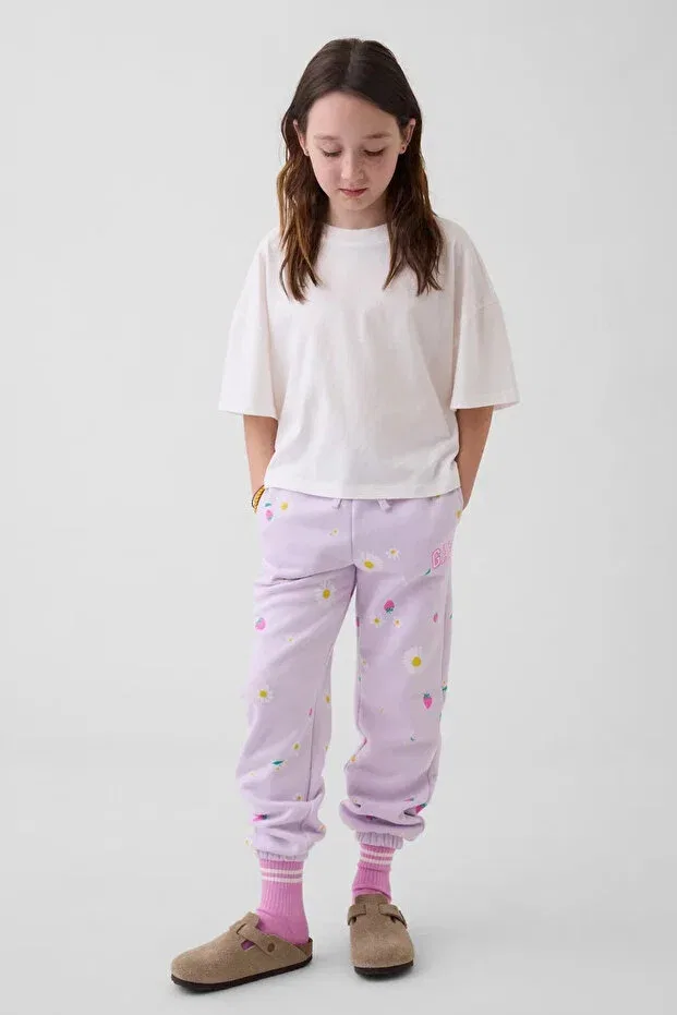 Детские спортивные штаны для девочек с принтом Relaxed Fit Gap, Lilac