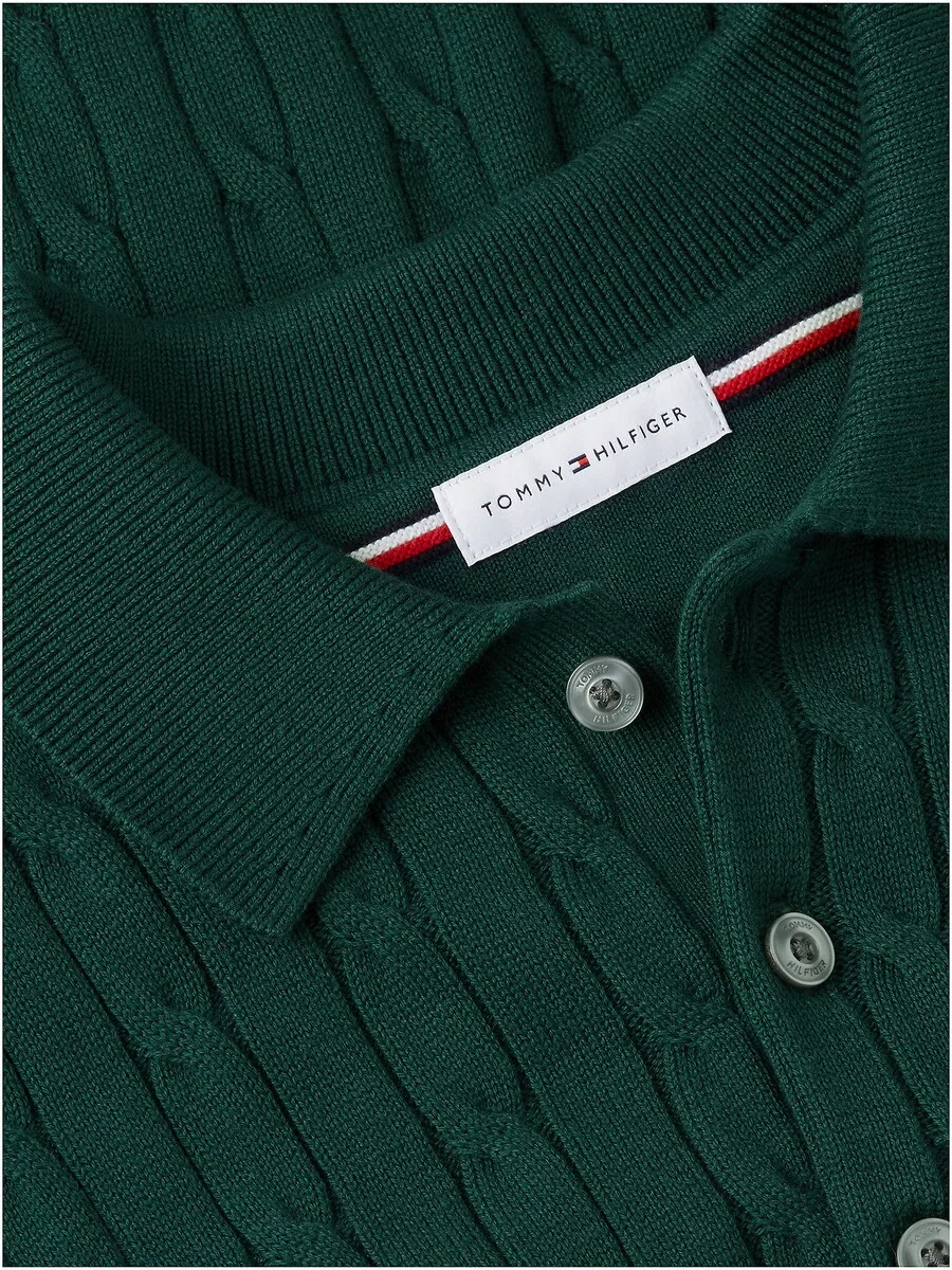 Свитер TOMMY HILFIGER цвета ели — фото 4