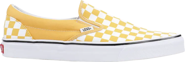 

Кеды Vans Classic Slip On Ochre Checkerboard, желтый