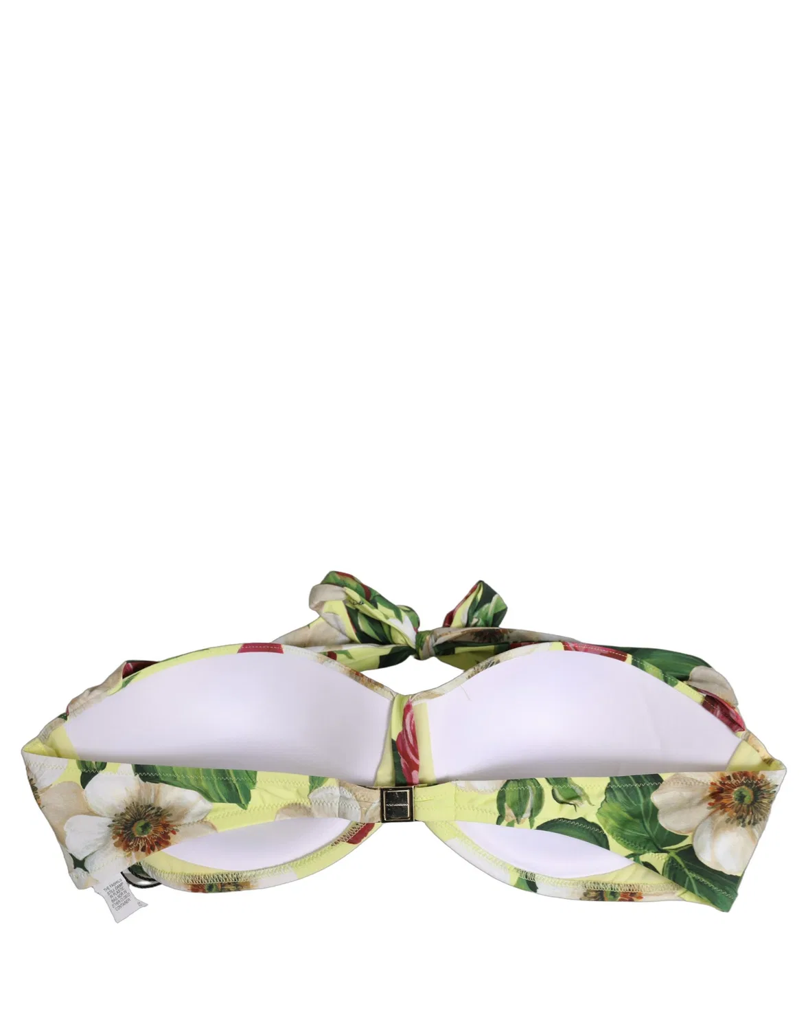 Женский топ бикини с цветочным принтом Dolce & Gabbana, Yellow — фото 2