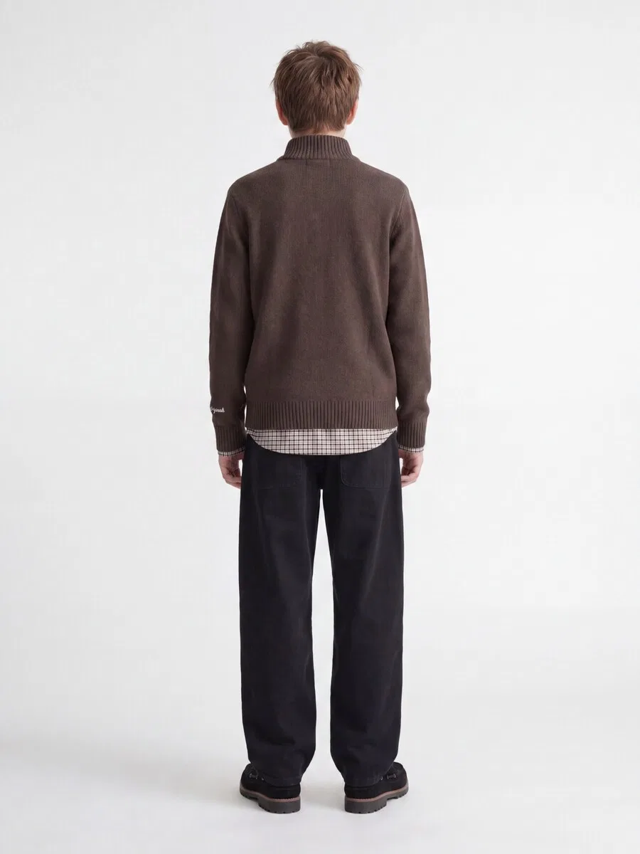 Детские широкие брюки Jack & Jones Junior 'JPSTAlex Andrej' черного цвета — фото 4