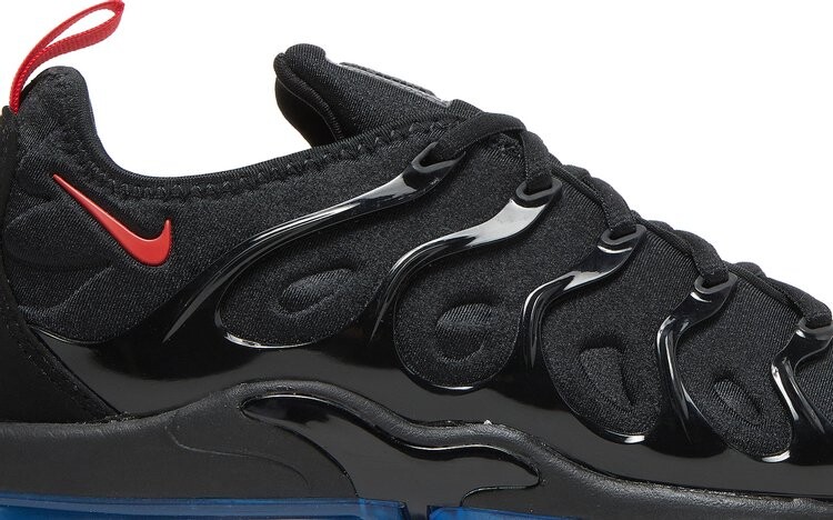 Кроссовки Nike Air VaporMax Plus 'Black Icy Blue', черный — фото 3