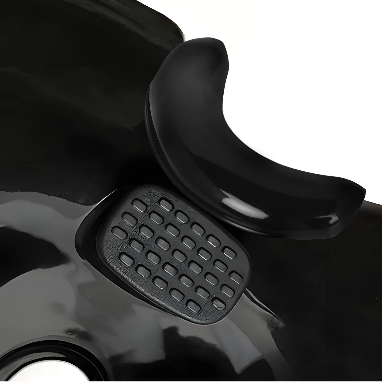 Подушка для шеи из силикона Hohopeti, Black, 17.5x17x4 см — фото 4