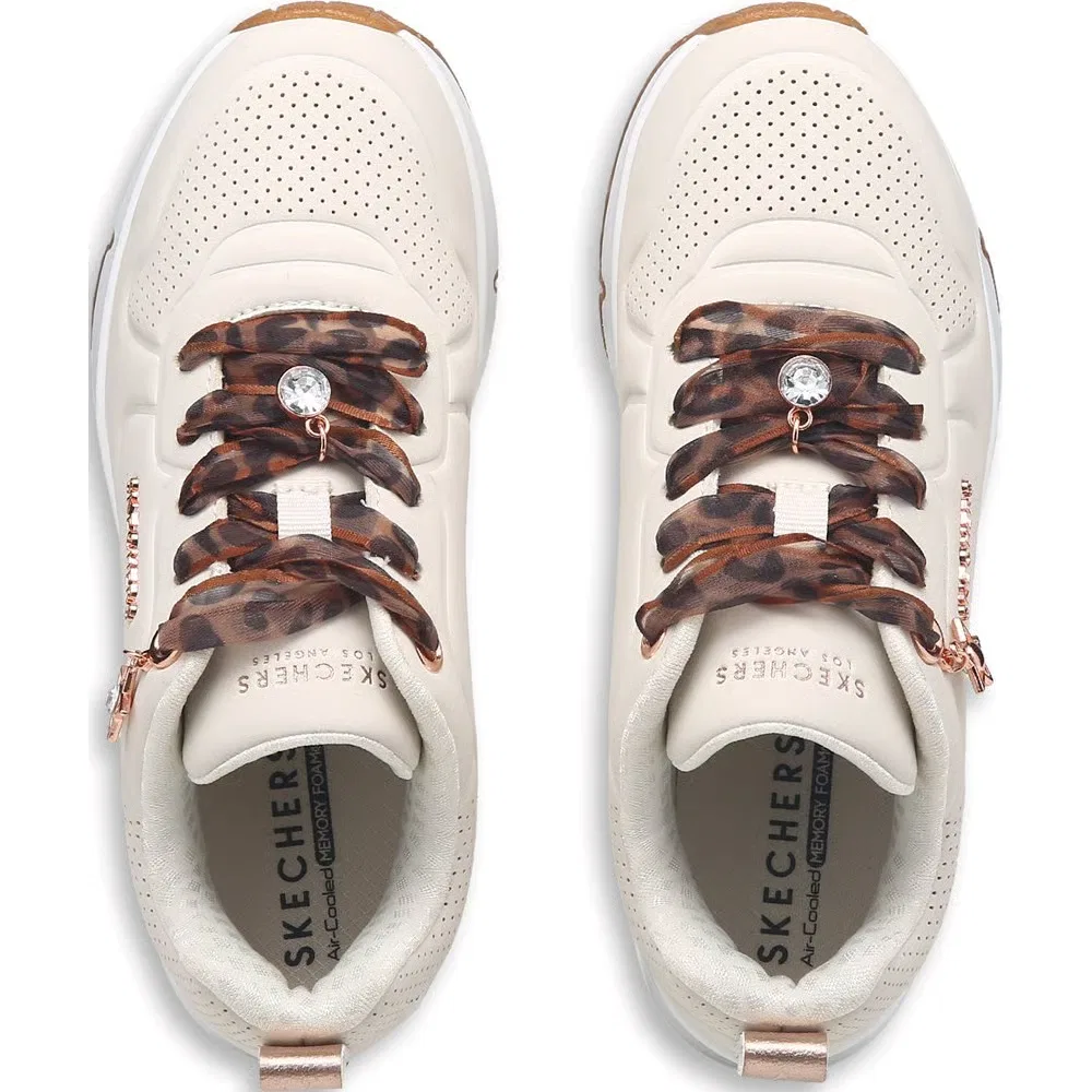 Детские кроссовки Street Uno Skechers, Natural/Leopard — фото 4