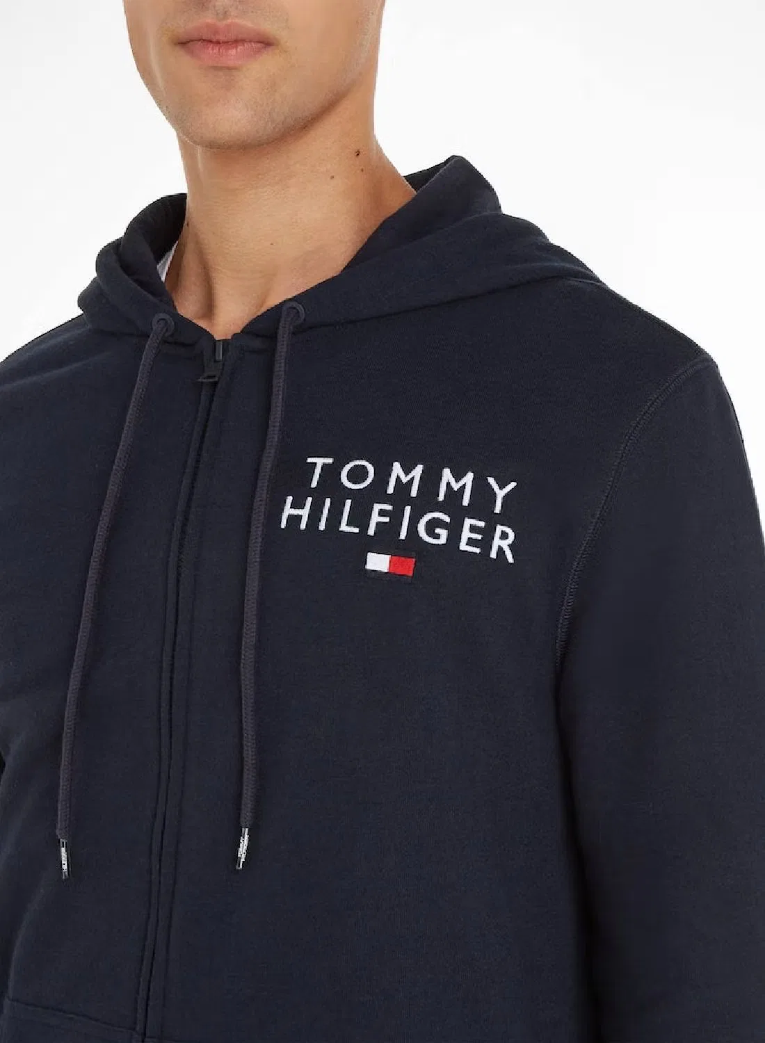 Худи с логотипом Original Logo Lounge, Tommy Hilfiger, серый — фото 2