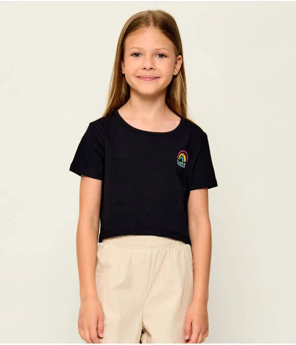 Детская футболка с принтом T-Shirt Guess, черный