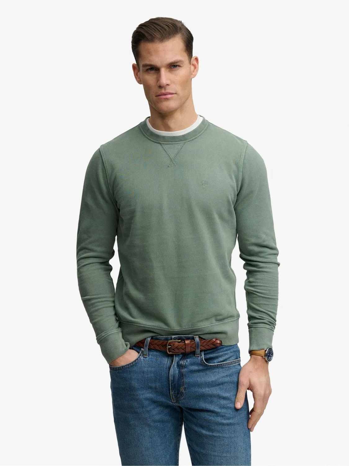 Свитшот классический Superdry, зеленый