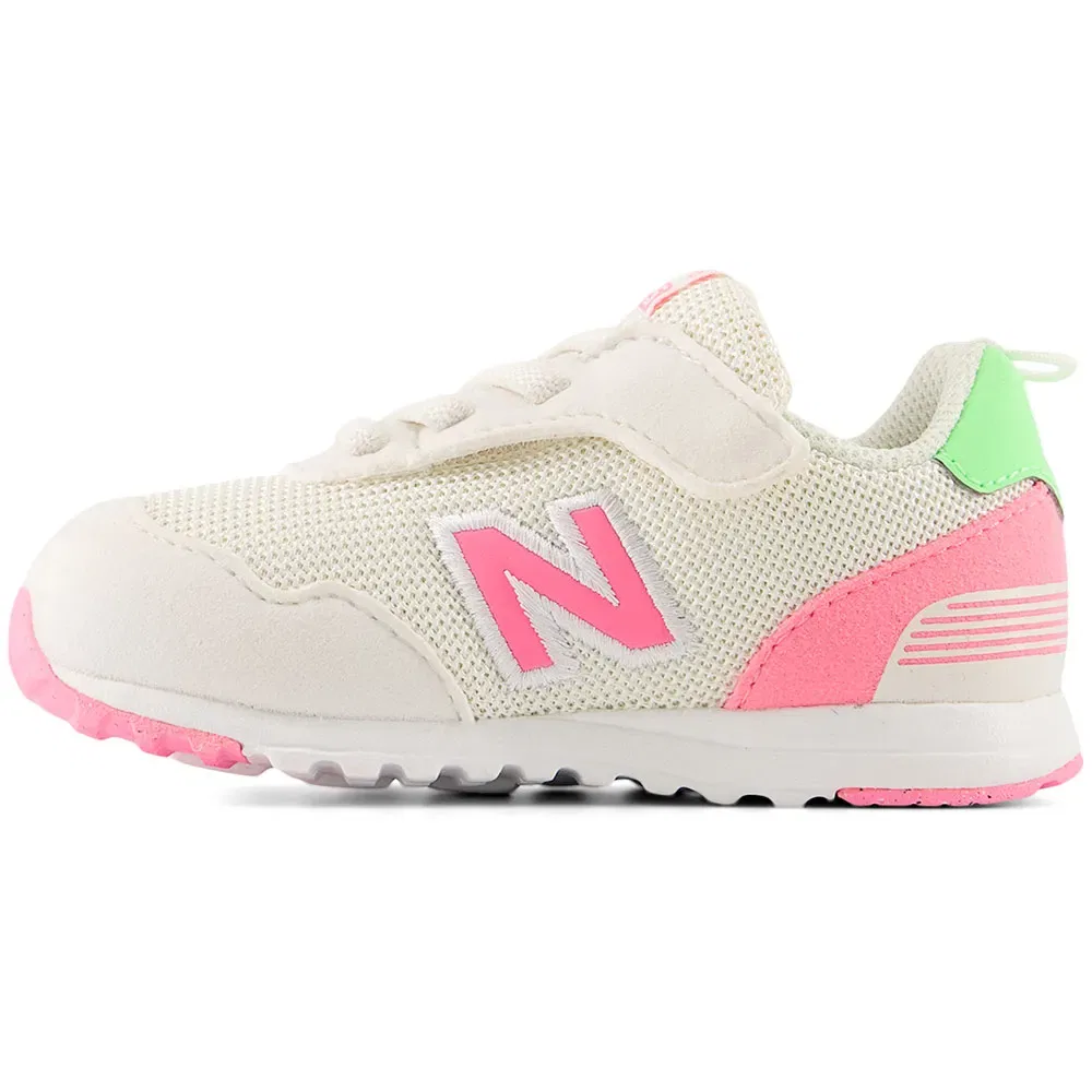 Детские кроссовки для девочек с застежкой липучка New balance 515 New-B, Beige — фото 3