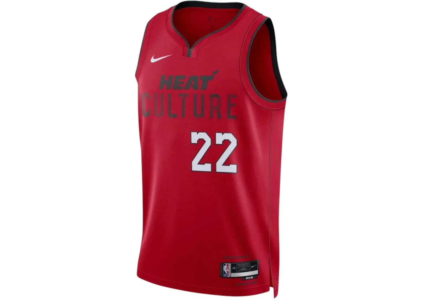 Мужская джерси с принтом Miami Heat Jimmy Butler 22 Nike, Red