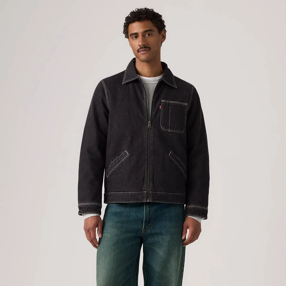 Рабочая куртка Levi's, Faded Black - Black — фото 3
