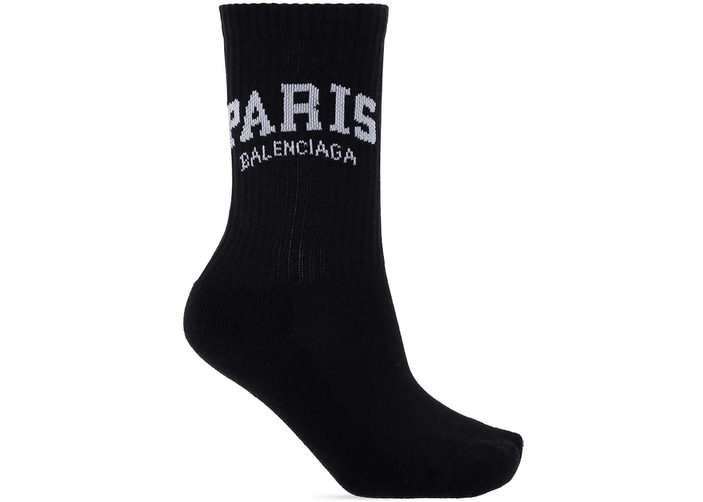 Женские носки с принтом Balenciaga Paris Tennis Socks Balenciaga, Black/White