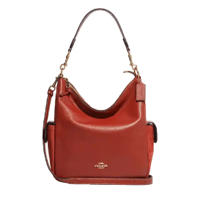

Сумка Coach Pennie Shoulder Bag, золотой/красный