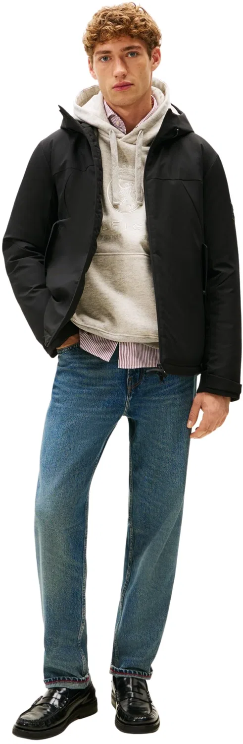 Мужская куртка с капюшоном и утеплителем Tommy Hilfiger, Black — фото 4
