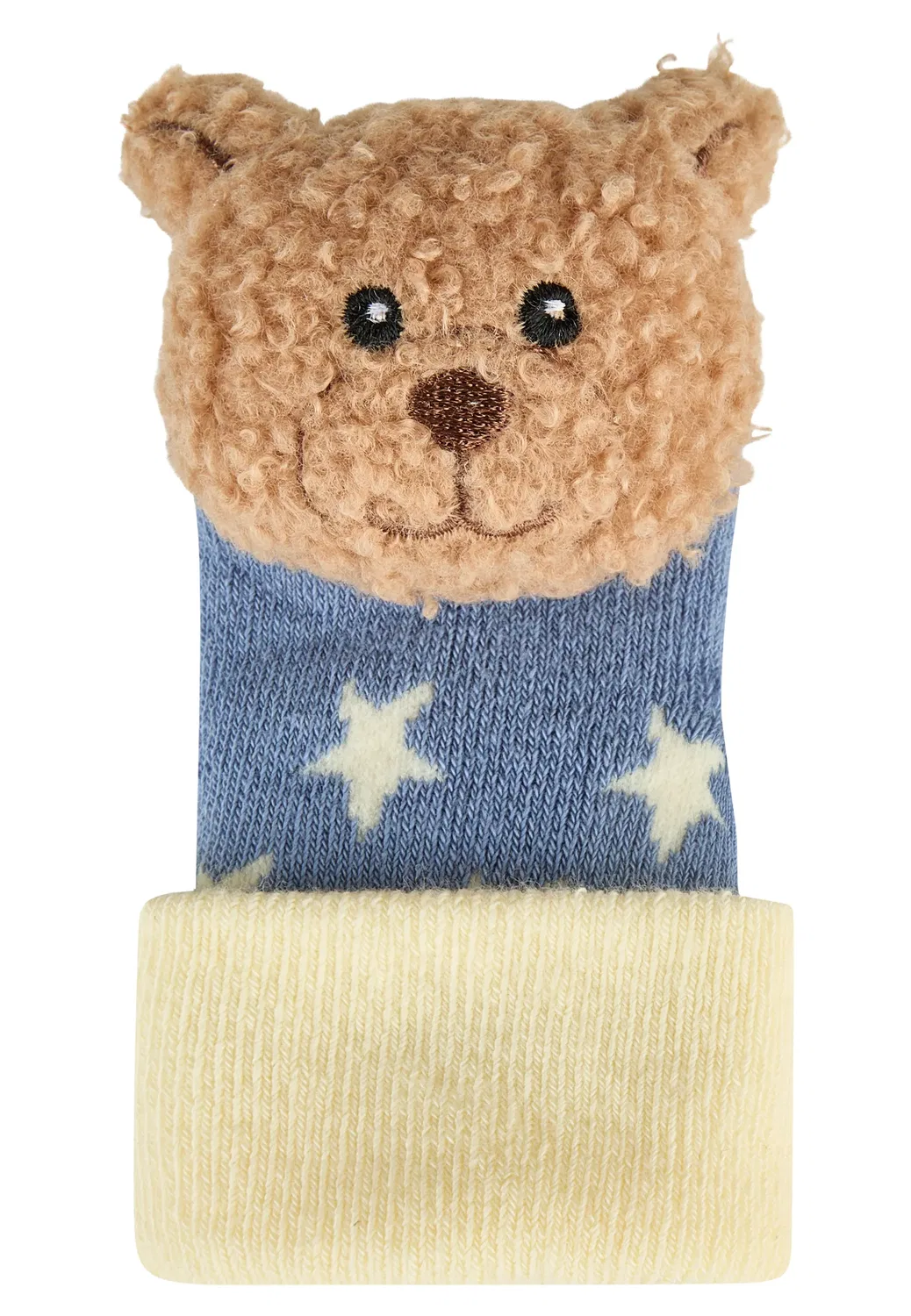 Носки детские с медвежонком Sterntaler, средне-синий — фото 3
