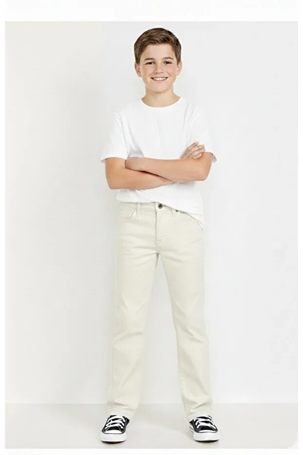 Детские брюки для мальчиков хлопковые Light Beige Rois, Light Beige