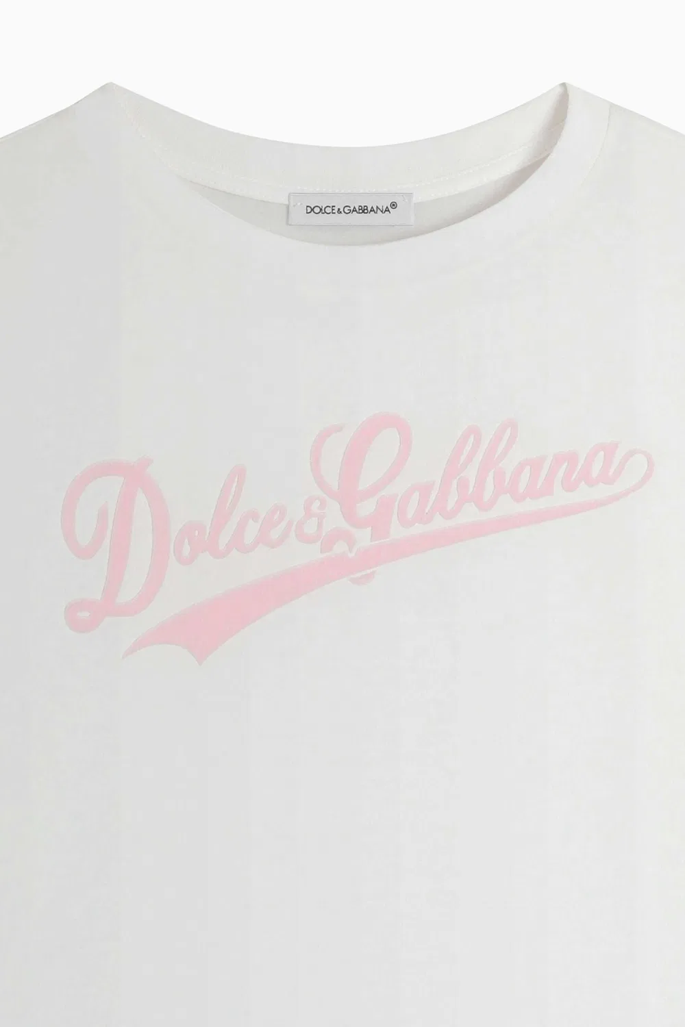 Футболка с принтом логотипа Dolce & Gabbana, белый — фото 2