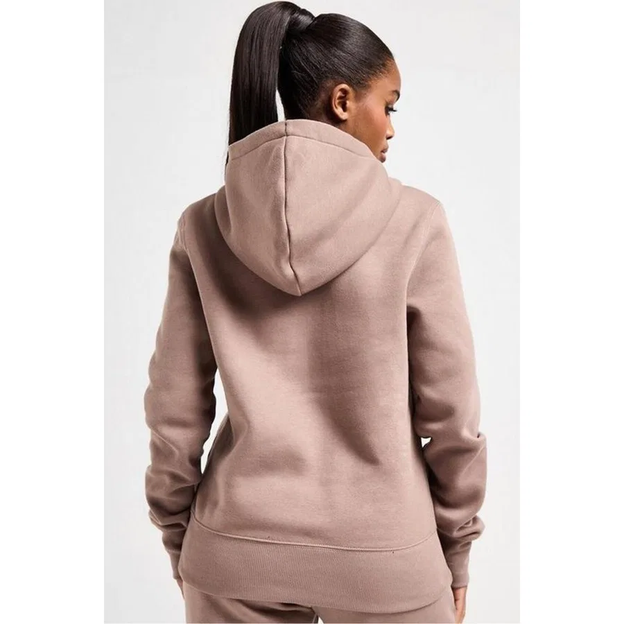 Женский худи с капюшоном Phoenix Fleece Nike, Коричневый — фото 2