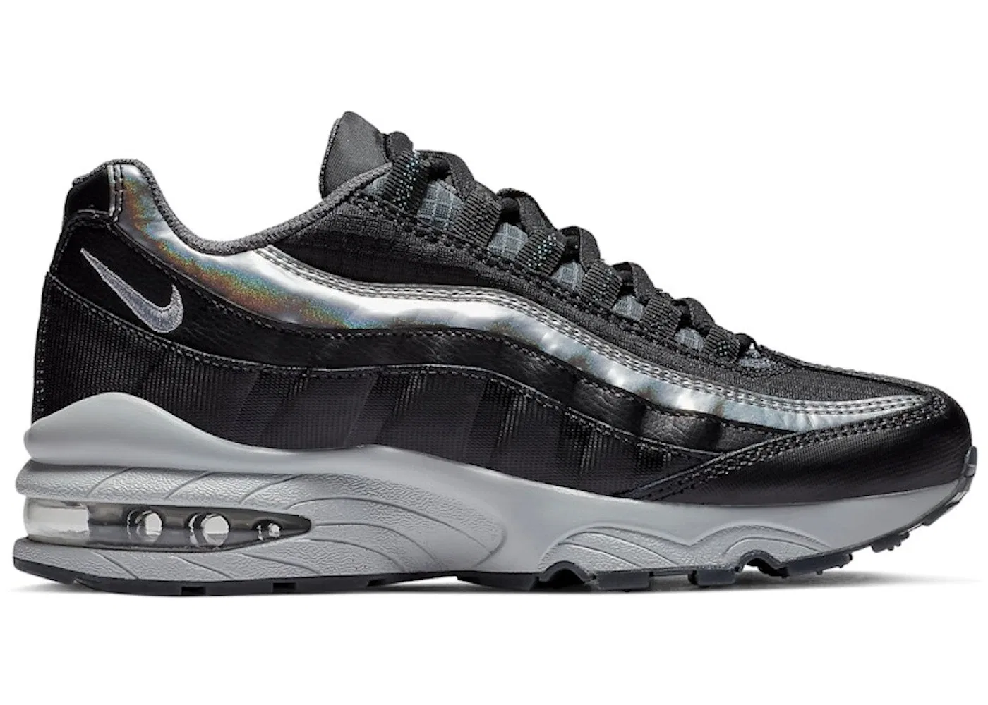 Детские кроссовки Lifestyle Nike Air Max 95, Black/Metallic Silver-Dark Grey-Pure Platinum