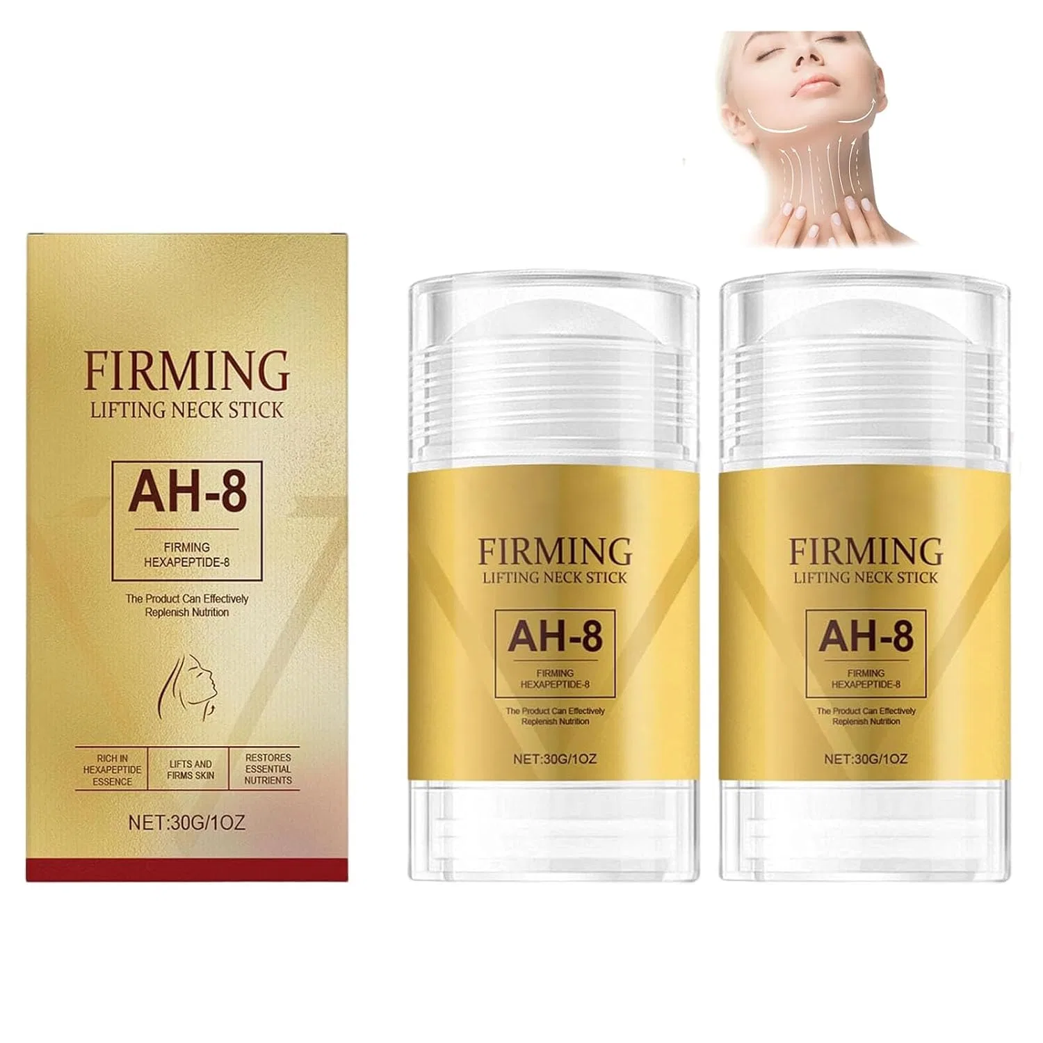 Крем для шеи и декольте, лифтинг, увлажнение, JIAOY, 30 г, 2PCS