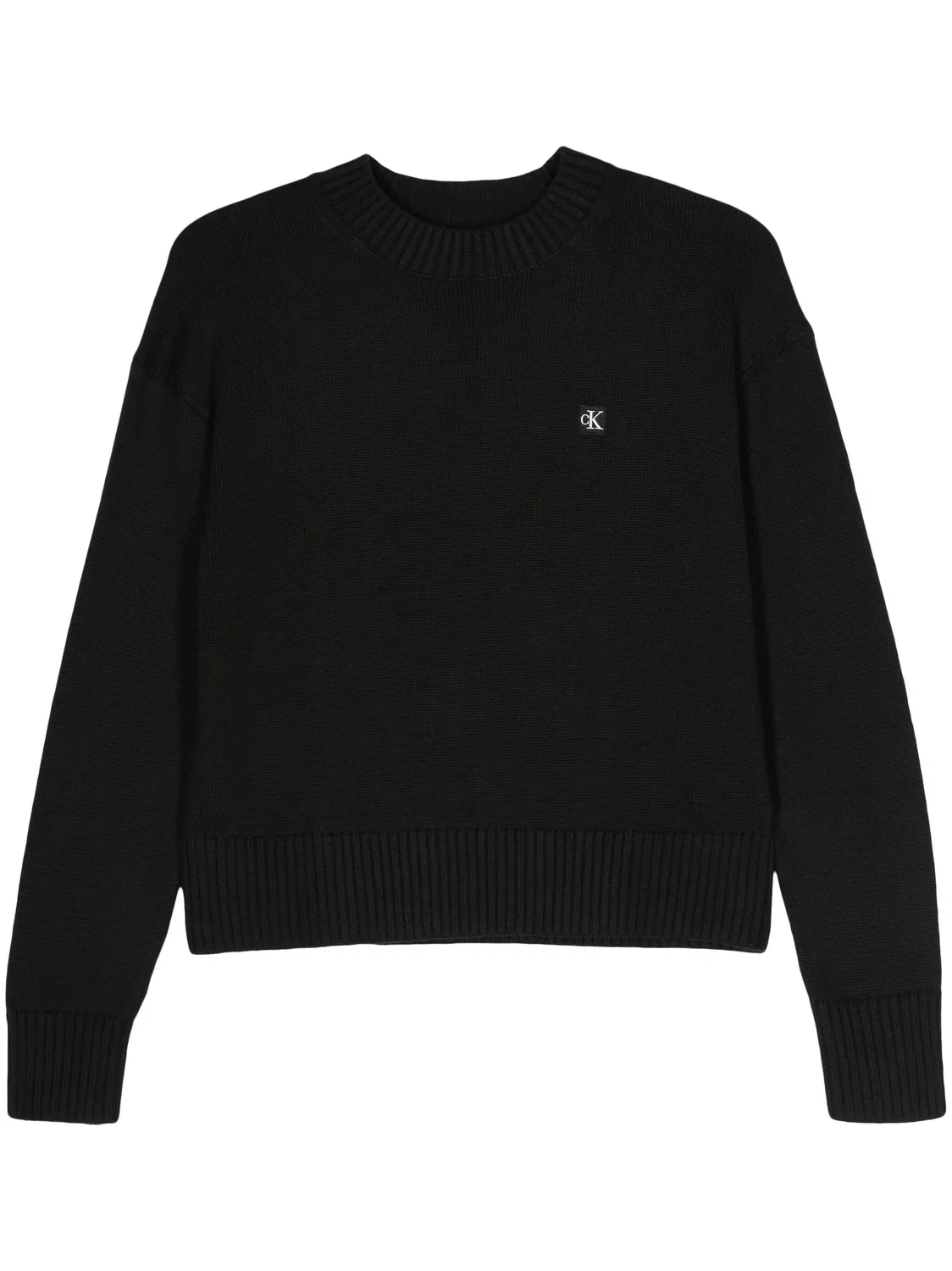 Calvin Klein Джемпер хлопковый черный