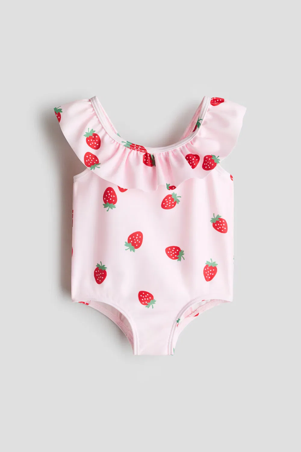 Купальник с оборками H&M, Hellrosa/Erdbeeren