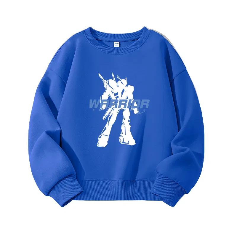Детский свитшот с круглым вырезом Royal Blue/H Blue White Mecha WARRIOR