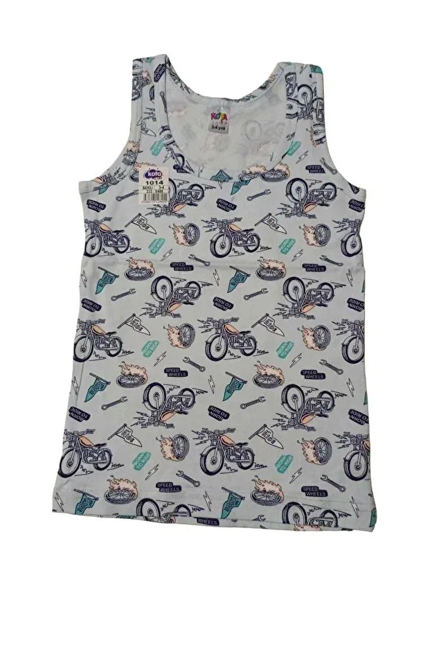 Детское для мальчиков топ-майка без рукавов 1014 boy's tank top Kota, Multicolored — фото 4