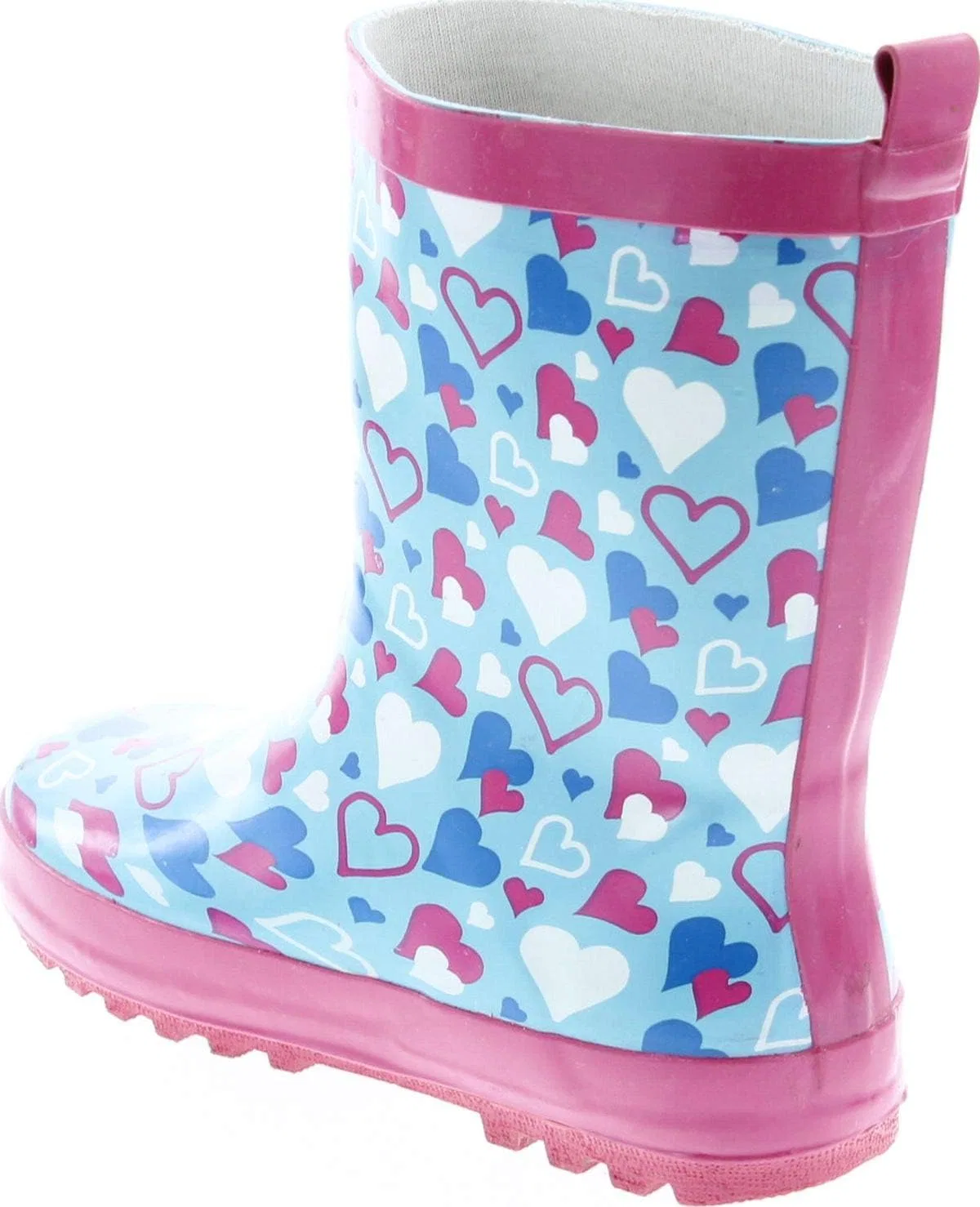 Детские сапоги для девочек водонепроницаемые Rain Boots Static Footwear, Hearts — фото 3