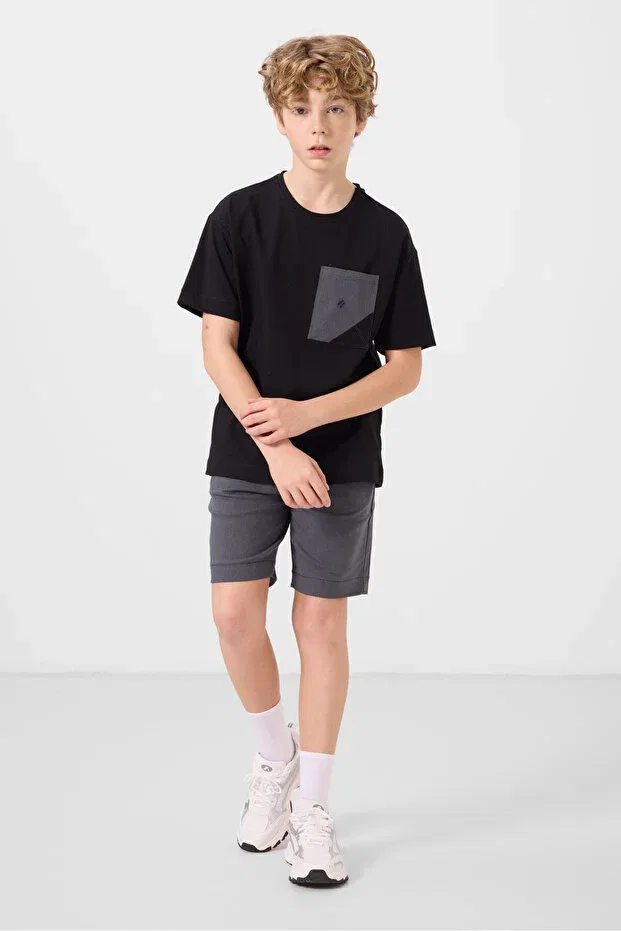Детский спортивный костюм для мальчиков хлопковый Tommy Life, Black/Grey
