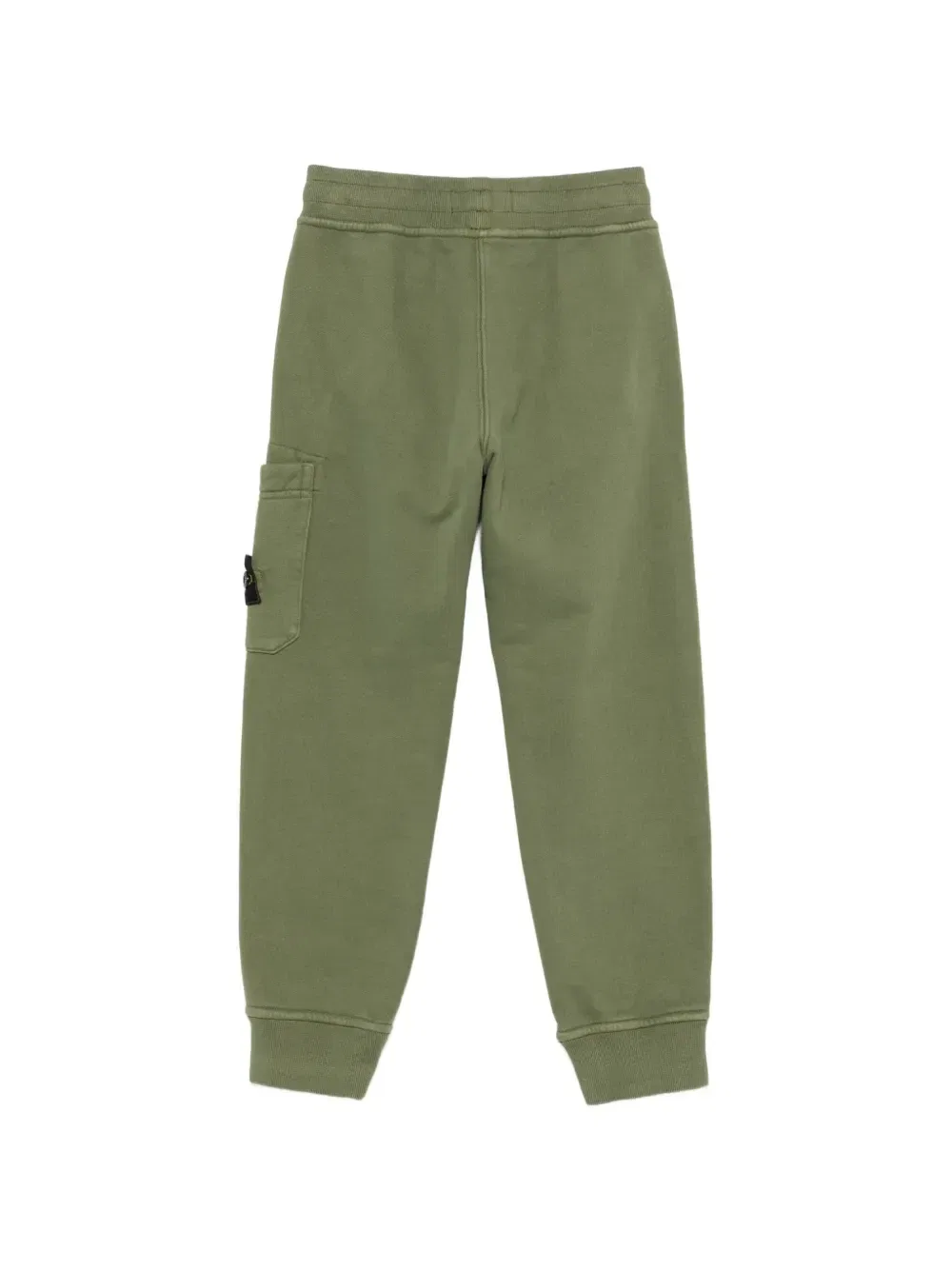 Брюки-карго из хлопка с нашивкой-логотипом Stone Island Junior, зеленый — фото 2