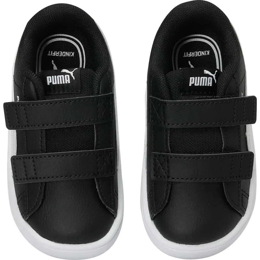 Кроссовки детские с липучкой Rickie Classic V Inf Puma, Бело-розовый — фото 4