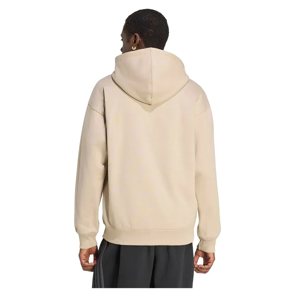 Толстовка свободная на молнии Trefoil Essentials Adidas Originals, бежевый — фото 2