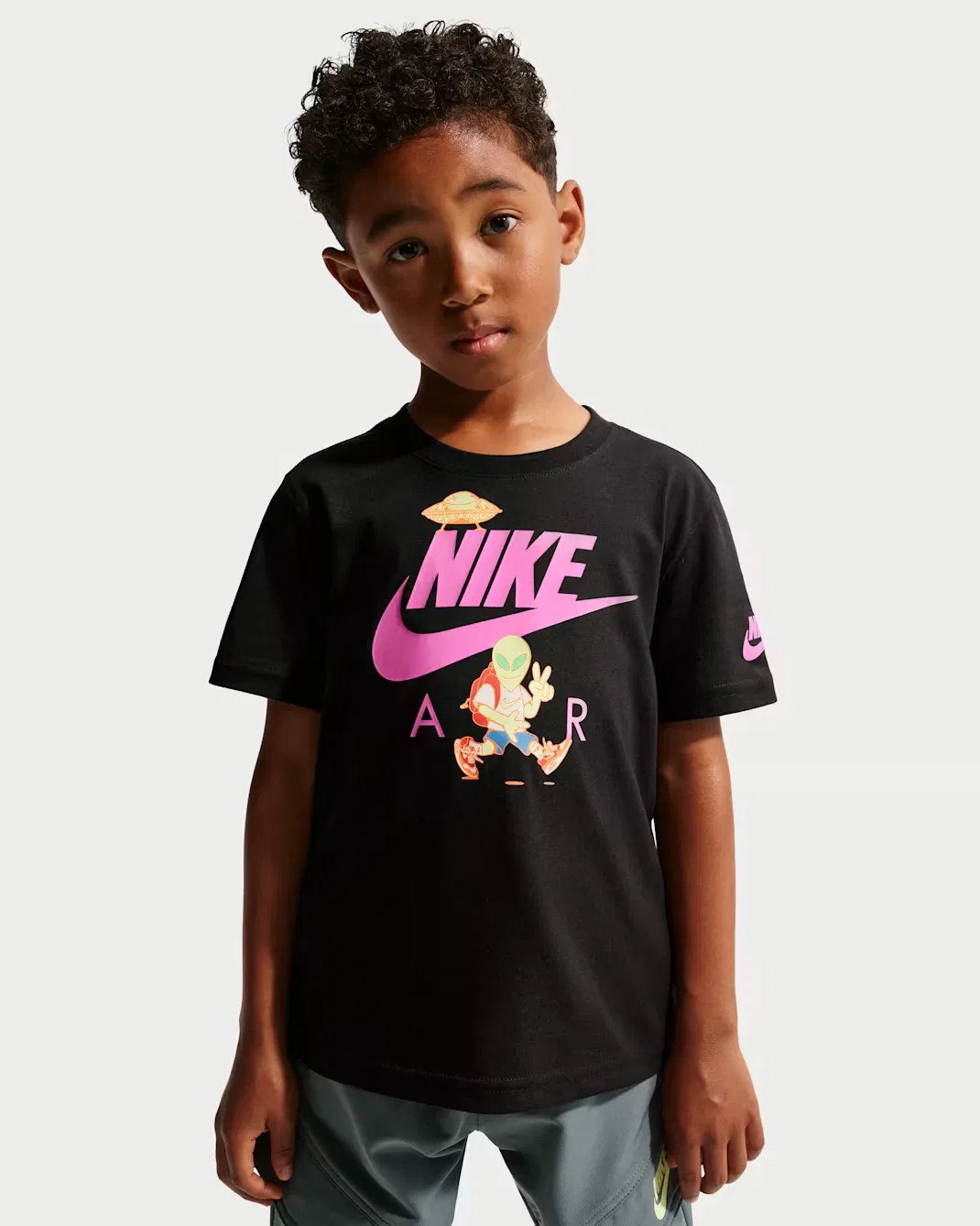 Детская футболка с инопланетянами Nike, Black