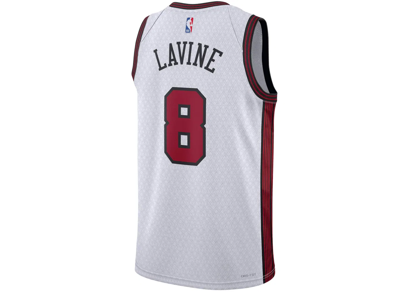 Мужская джерси с принтом Nike NBA Zach Lavine Chicago Bulls Dri-FIT City Edition, White/Red — фото 2