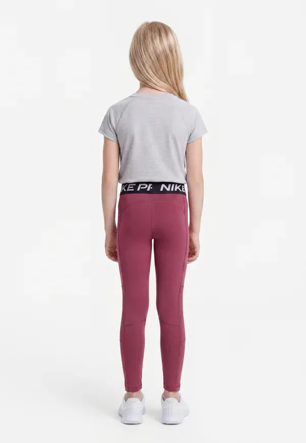 Леггинсы с технологией Dri-fit, Tight unisex, Nike Performance, Pink Smoke/White, белый/розовый — фото 2