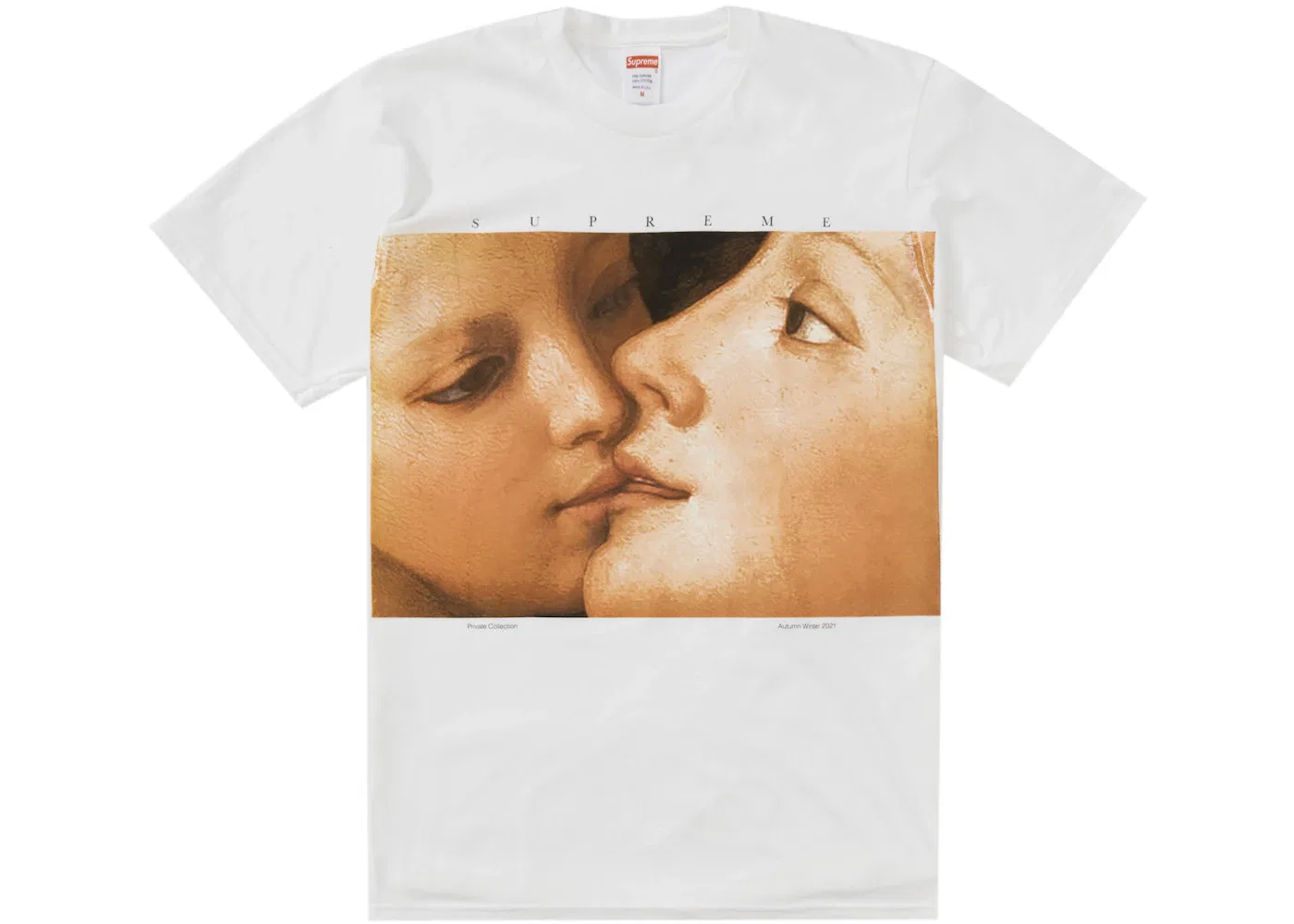 Мужская футболка с принтом Supreme Tee (FW21), White