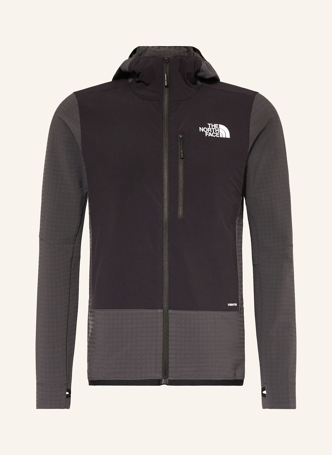 

Куртка среднего слоя eli elixir hybrid ventrix THE NORTH FACE, черный/серый