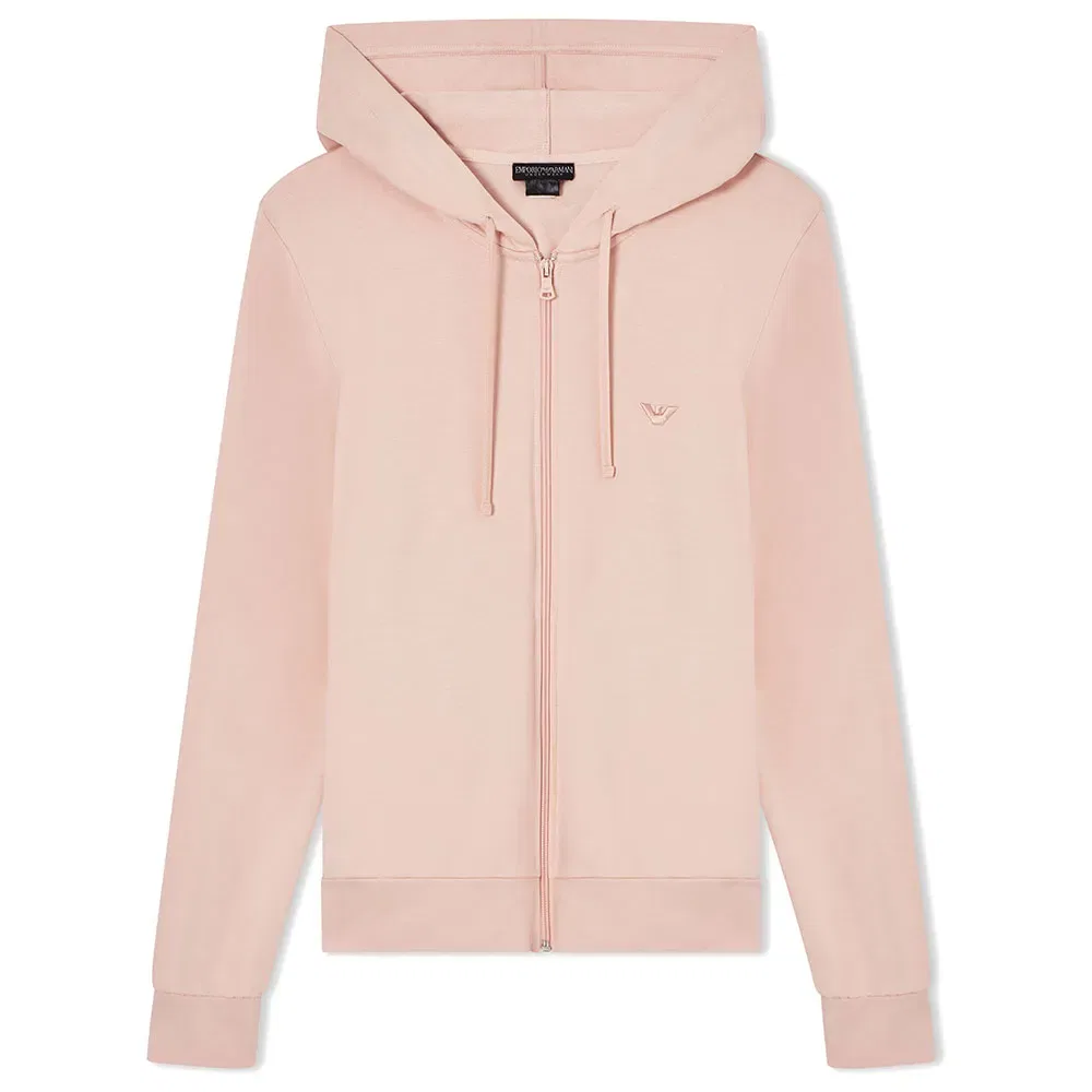 Толстовка на молнии Emporio Armani, розовый