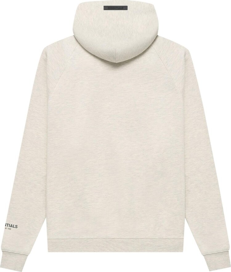 Худи Fear of God Essentials Pullover Hoodie 'Light Heather Oatmeal', кремовый — фото 3