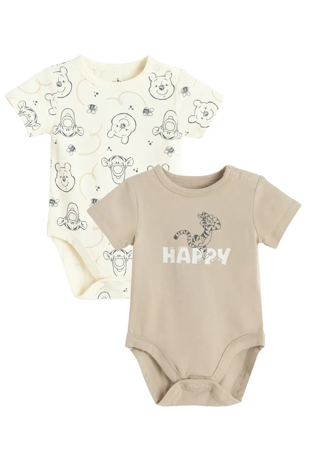 Комплект из 2 боди с коротким рукавом с персонажем Disney Cool Club, Beige